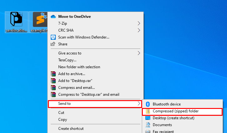 windows 10 bluetooth folder