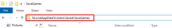 Astoneer Steam save game location in File Explorer