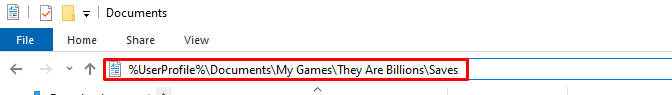 They Are Billions save files path